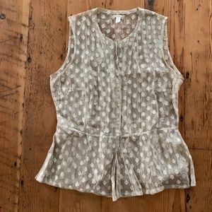 Dosa Delicate Silk Blend Sleeveless Blouse